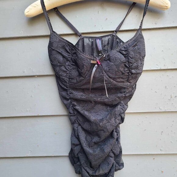 Victorias Secret Black Sexy Little Things Corset size Large - Picture 4 of 7